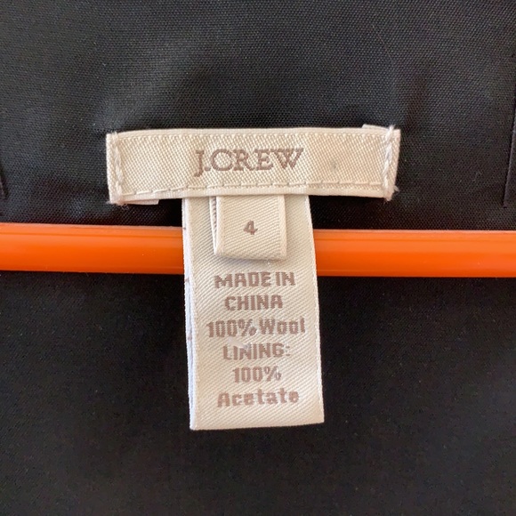 Black wool J. Crew dress - Picture 3 of 5